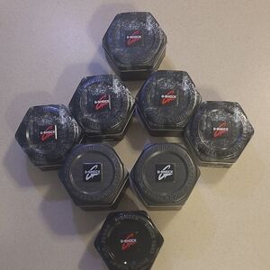 G-Shock Black and Red Watch Cases